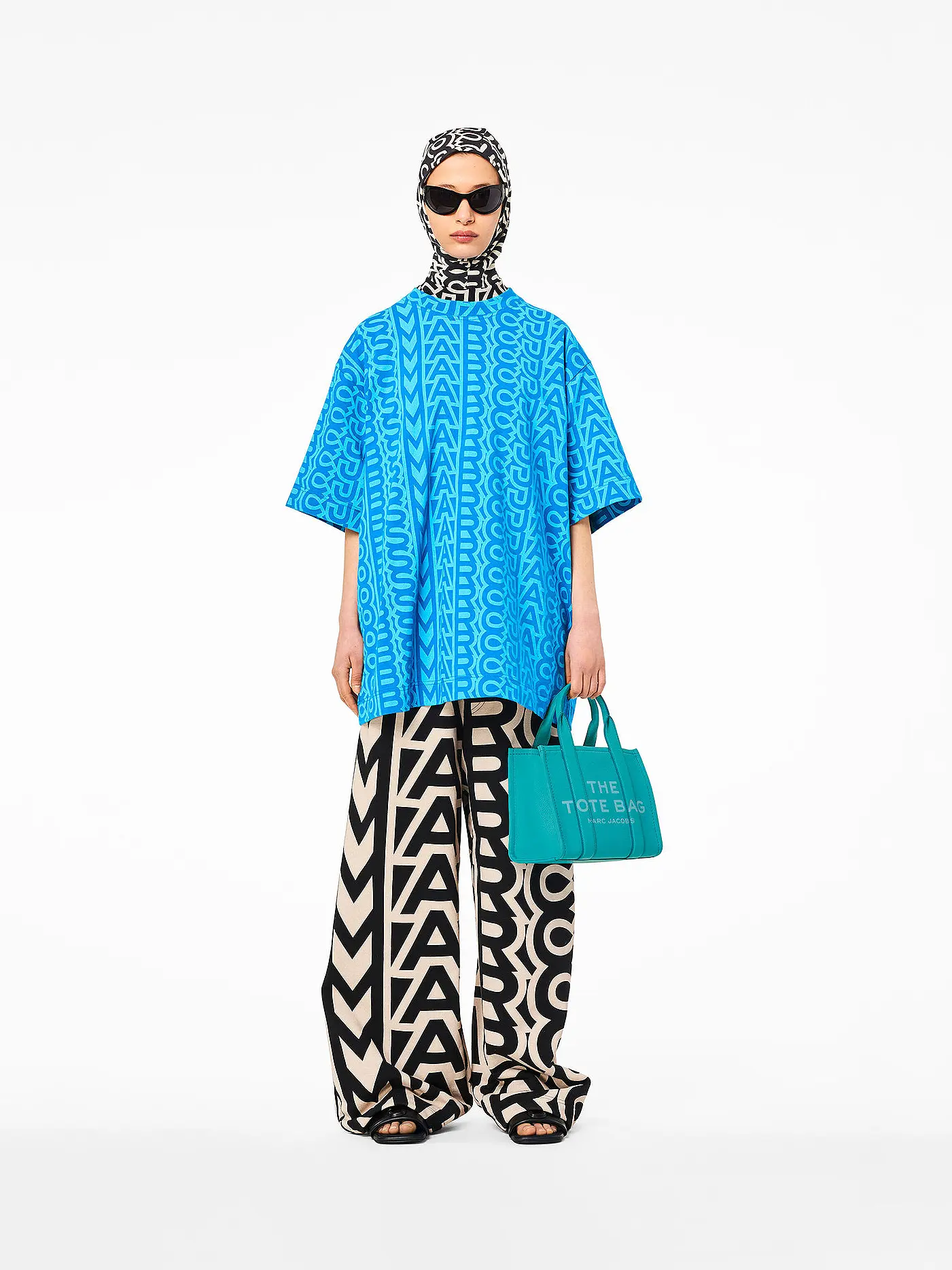 MARC JACOBS | Ledertasche - Tote Bag THE SMALL TOTE LEATHER | blau